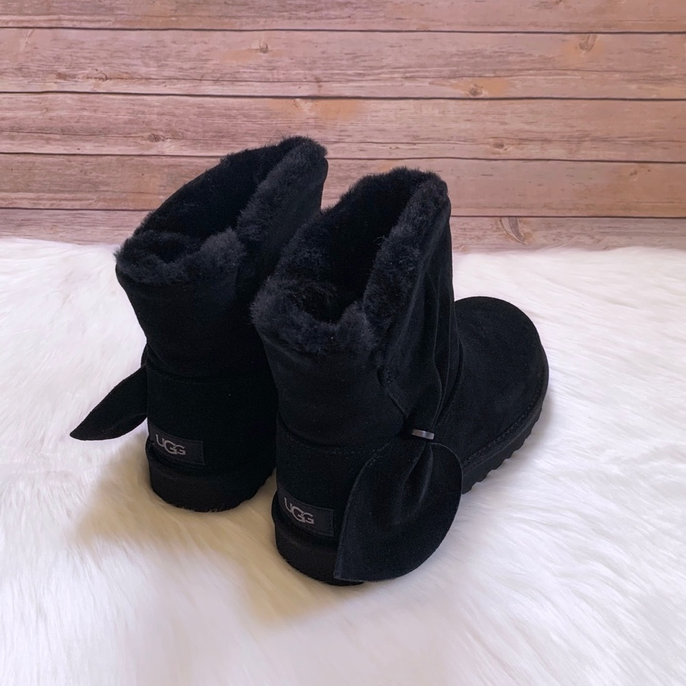 UGG Classic Mini Twist Bootie In Black - Picture 5 of 9